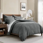 Levtex Home Cloud Waffle Comforter Set - Charcoal