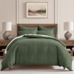 Levtex Home Cloud Waffle Comforter Set - Forest Green