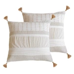 Levtex Home Pickford Euro Shams (set of 2) - Beige Tassel