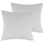 Levtex Home Tobago Stripe Euro Shams (set of 2) - Charcoal