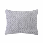 Kassatex Home Iris Block Pillow Sham - Navy