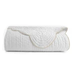 Kassatex Home Chairish Quilted Coverlet - White/Taupe