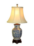 Blue/White Flower Lamp