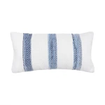 C&F Home Blue Chindi Stripe Pillow