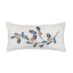 C&F Home Blue Leaves and Berries Pillow
