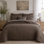 Levtex Home French Flax Signature Linen Quilt - Cocoa