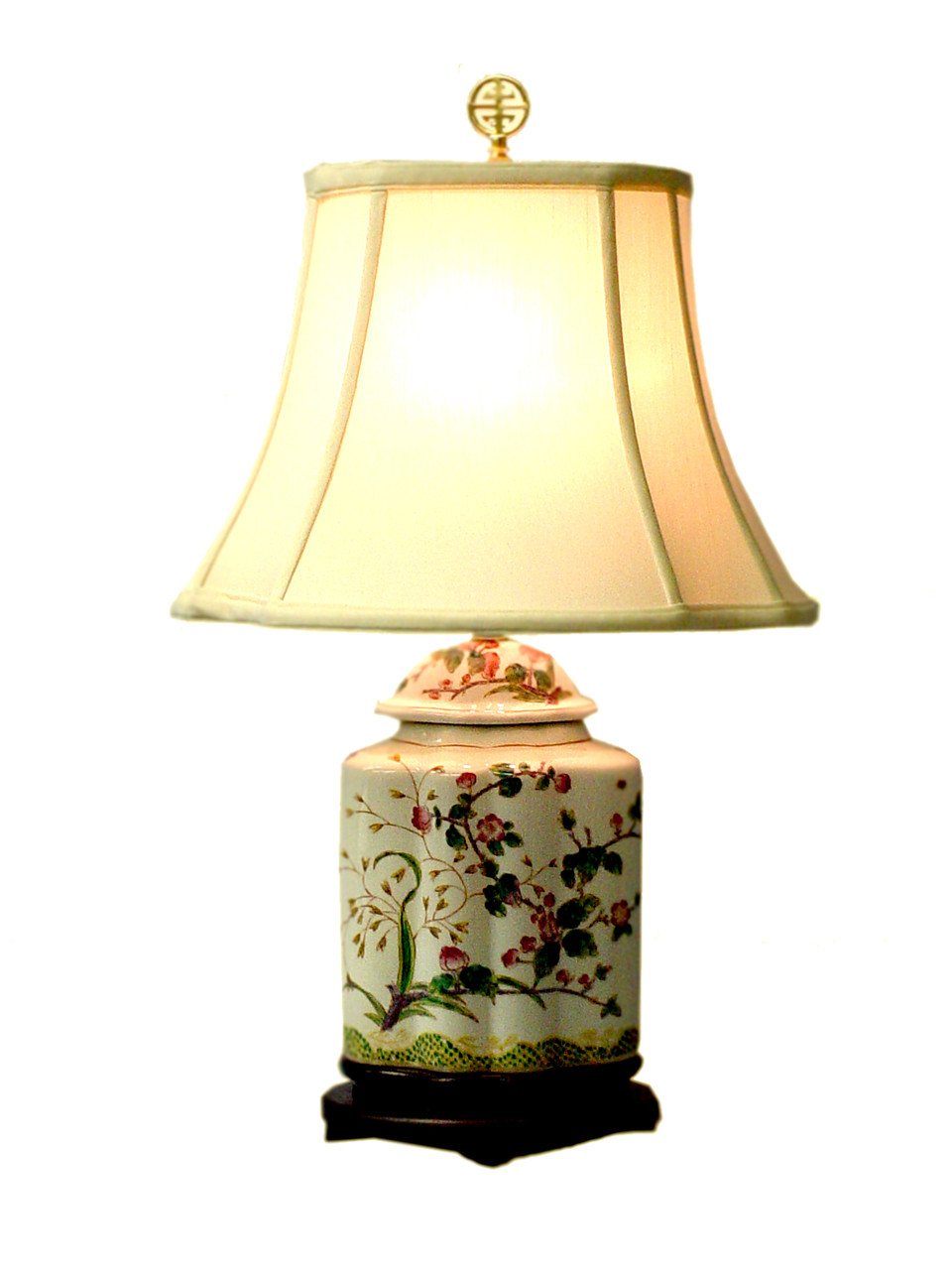 Porcelain Flower Tea Jar Lamp Bay Home and Linens