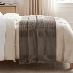 Levtex Home Waffle Blanket - Chocolate