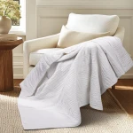 Levtex Home Cloud Waffle Quilted Throw - White