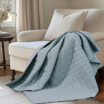 Levtex Home Cloud Waffle Quilted Throw - Chambray