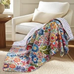 Levtex Home Night Garden Quilted Throw - Off-White
