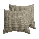 Levtex Home Mills Waffle Euro Sham Set of 2 - Taupe