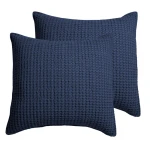 Levtex Home Mills Waffle Euro Sham Set of 2 - Navy