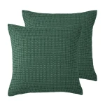 Levtex Home Mills Waffle Euro Sham Set of 2 - Forest Green