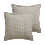 Levtex Home Mills Waffle Euro Sham Set of 2 - Beige Fawn