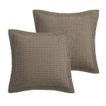 Levtex Home Mills Waffle Euro Sham Set of 2 - Latte