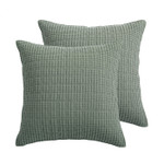 Levtex Home Mills Waffle Euro Sham Set of 2 - Juniper