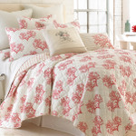 Levtex Belize Coral King Quilt Set