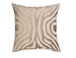 Lili Alessandra Zebra European Pillow - Fawn Velvet / White Beads