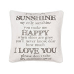 Levtex You Are My Sunshine Square Pillow