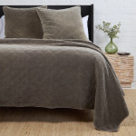 Pom Pom at Home Brussels Pewter Coverlet