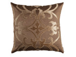 Lili Alessandra Olivia Square Pillow - Gold Silk / Straw Velvet