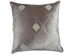 Lili Alessandra Audrey Square Pillow - Fawn Velvet / Silver Print