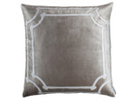 Lili Alessandra Angie Square Pillow - Fawn Velvet / Ivory Velvet