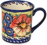 Boleslawiec Polish Pottery Coffee Mug - Flower Field