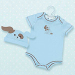 Bearington Waggles Onesies and Hat Set