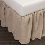 Amity Home Basillo Linen Bed Skirt - Natural