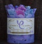 Luscious Lavender Scented Pillar Gem Top Candle - 4"x5"