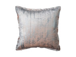 Lili Alessandra Moderne European Pillow - Blush Velvet with Silver Print