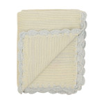 Darzzi Lily Baby Blanket -Sky Blue/Natural