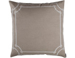 Lili Alessandra Angie European Pillow - Natural Linen/ White Linen