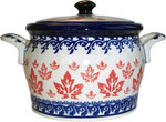 Boleslawiec Polish Pottery Bean Pot Baker - Maple Leaf