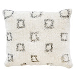 Pom Pom at Home Bowie Hand Woven Pillow - Ivory/Grey