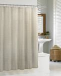 Kassatex Linen Chevron Shower Curtain