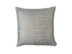 Lili Alessandra Christian Square Pillow - Blush Velvet/Silver Print/Silver Beads