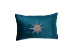 Lili Alessandra Tiffany Small Rectangle Pillow - Teal Velvet