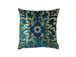 Lili Alessandra Siena Square Pillow - Teal Velvet