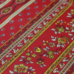 Provence Jardin Coated Cotton Tablecloth - Red