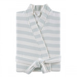 Kassatex Fouta Striped Robe - Blue