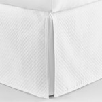 Peacock Alley Oxford Tailored Matelassé Bed Skirt