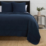 Pom Pom at Home Antwerp Coverlet & Sham - Navy