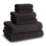 Kassatex Kyoto Cotton-Bamboo Towels - Coal (Set of 2)