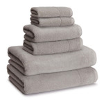 Kassatex Kyoto Cotton-Bamboo Towels - Dolphin Grey (Set of 2)