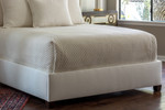 Lili Alessandra Laurie Diamond Quilted Coverlet - Ivory Basketweave