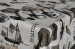 Le Cluny Provencal Coated Cotton Tablecloths - Sail Boat