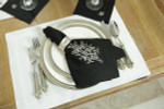 Crown Linen Placemat Set - White Linen